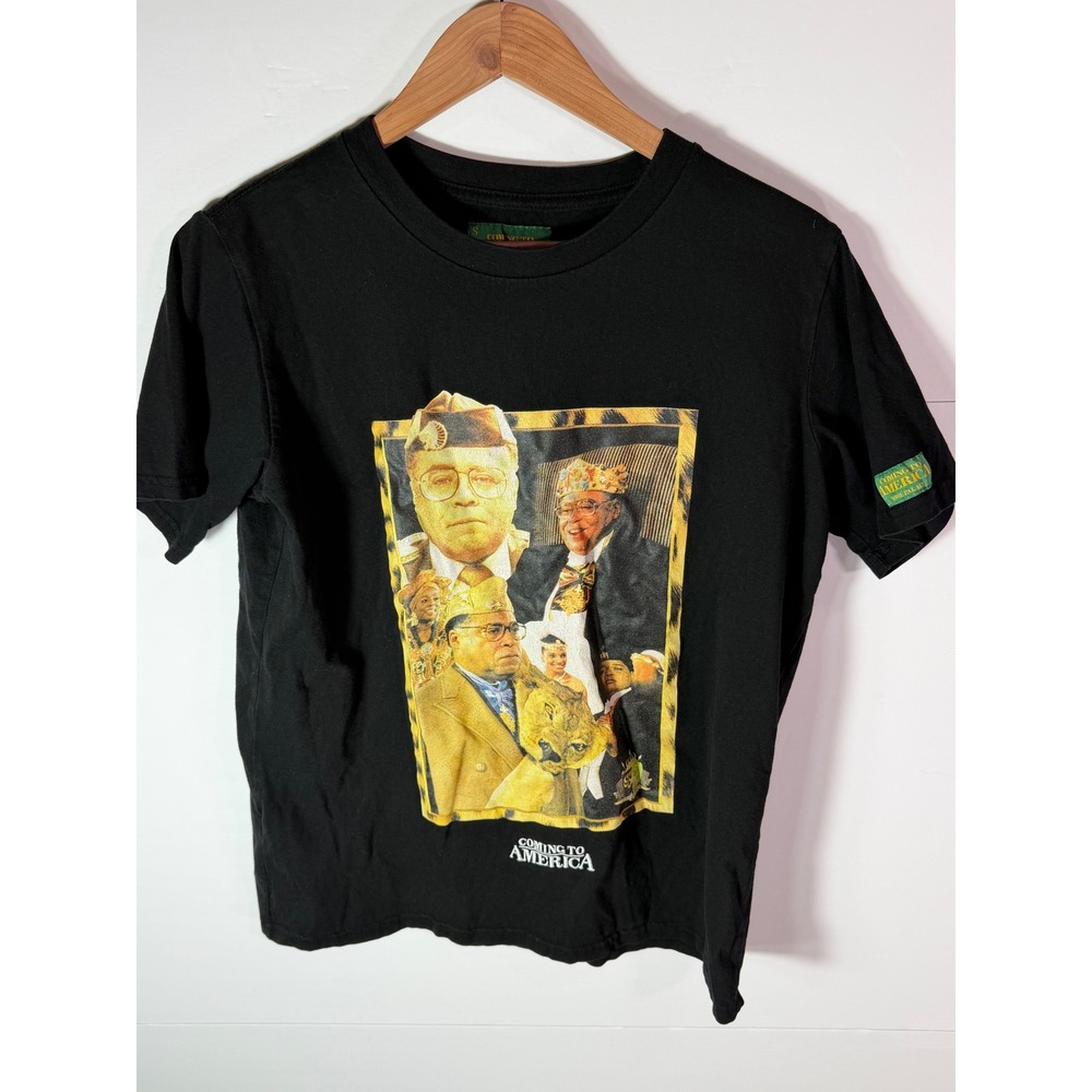 Coming To America Shoe Palace Graphic T-Shirt Black Small King Jaffe Joffer
